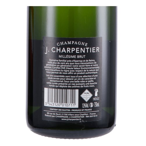Champagne Brut Millésime 2018 - J. Charpentier