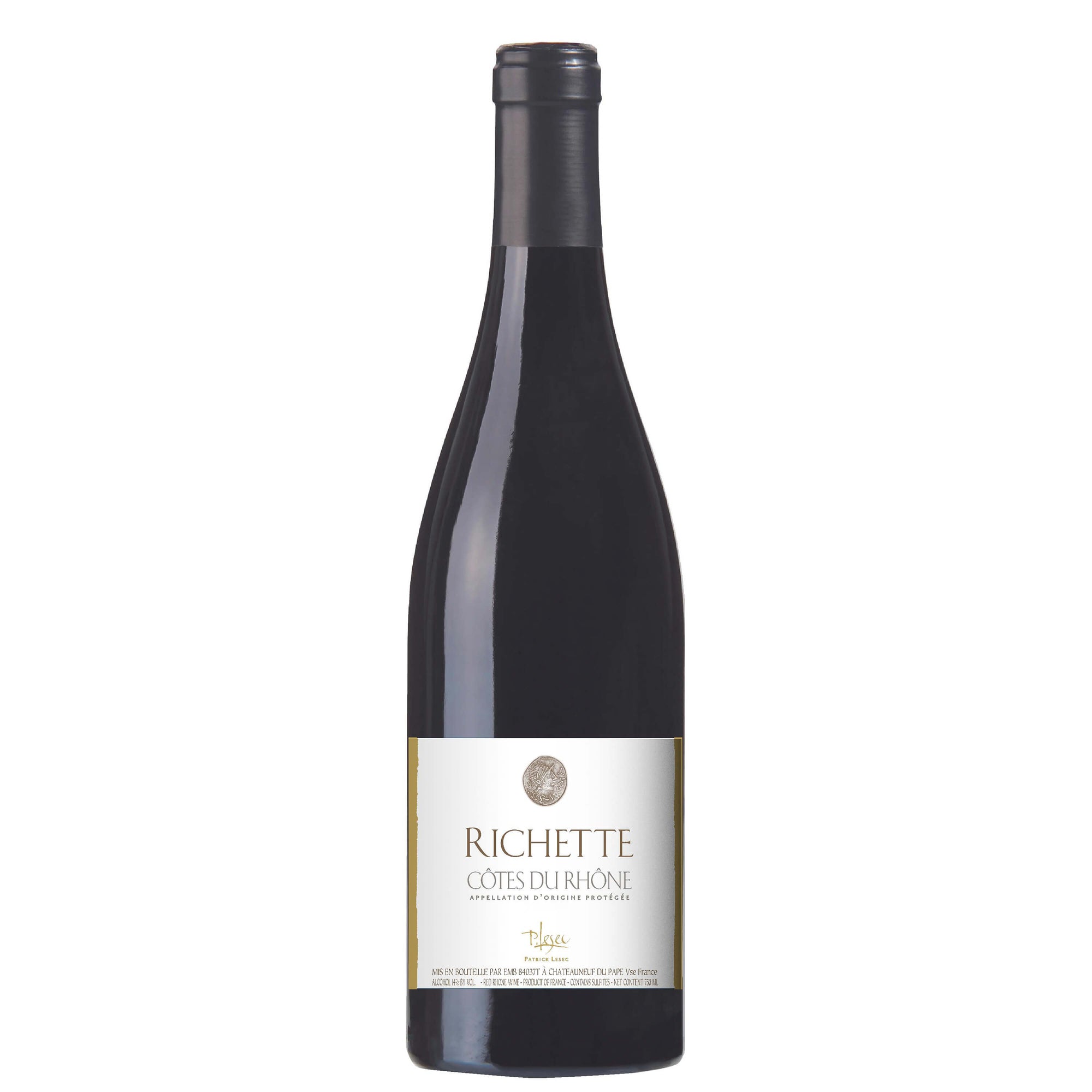 Côtes du Rhône Rouge "Richette" 2019 - Patrick Lesec