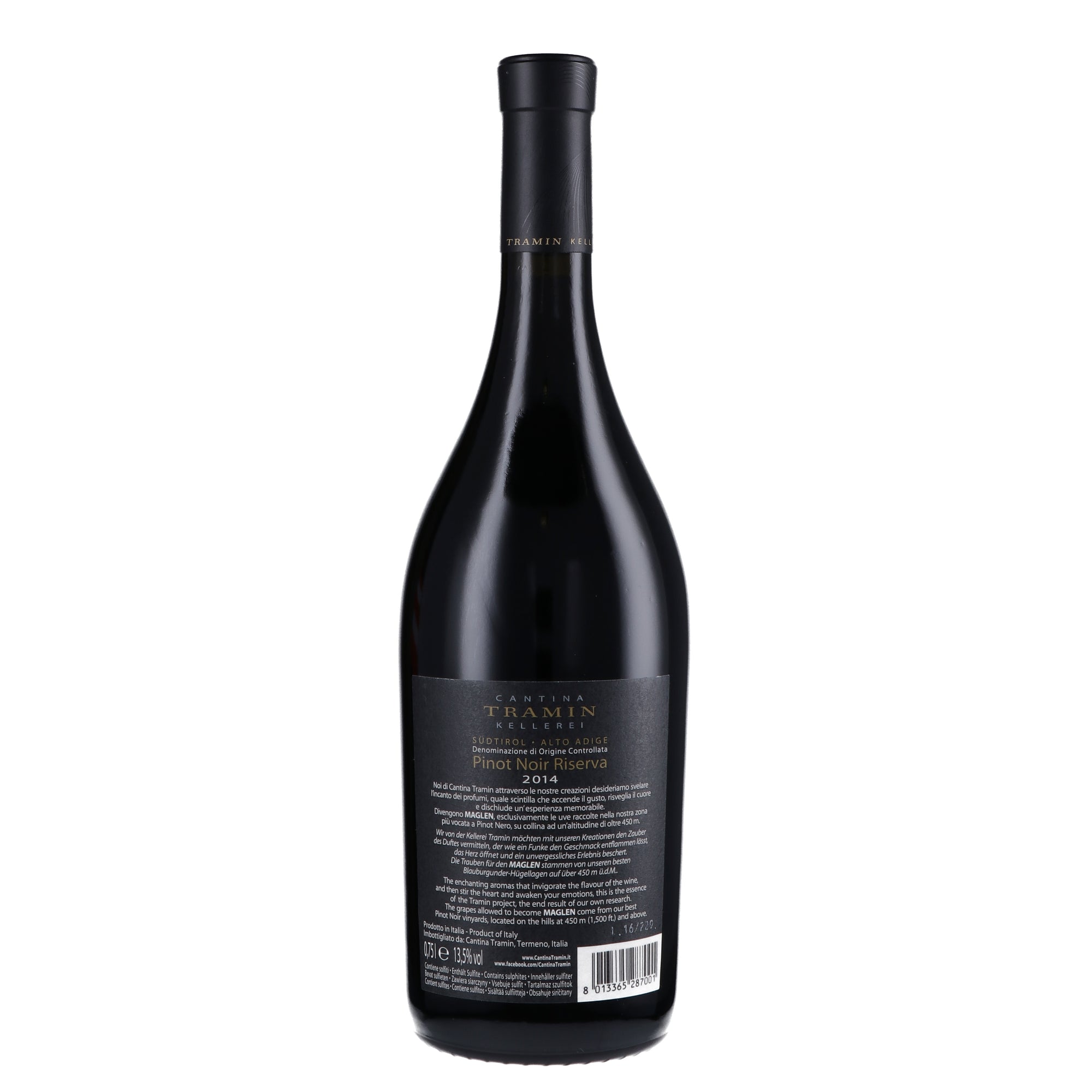 Alto Adige Pinot Nero Riserva DOC "Maglen" 2022 Magnum - Cantina Tramin (astuccio)