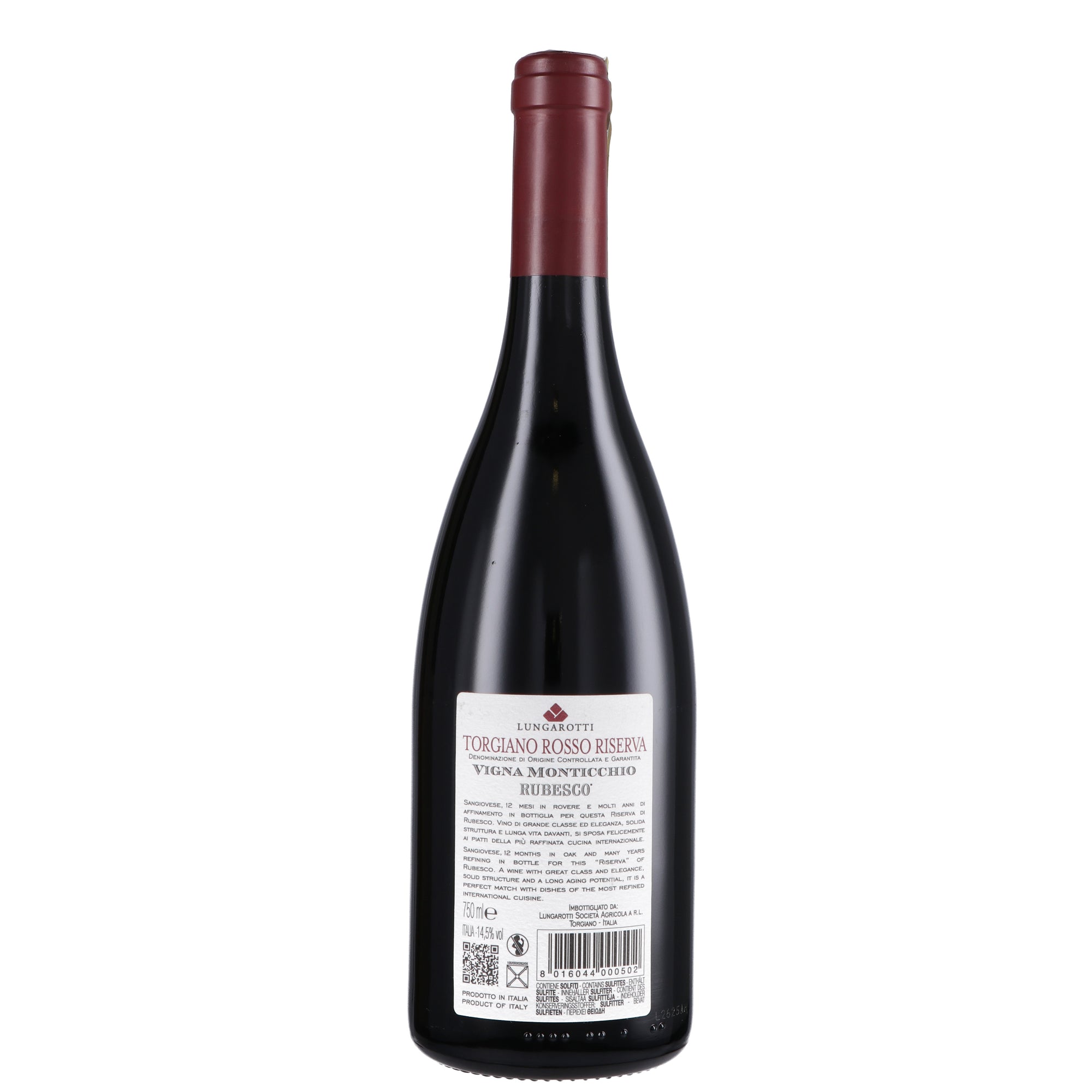 Torgiano Rosso Riserva DOCG "Rubesco Vigna Monticchio" 2020 - Lungarotti