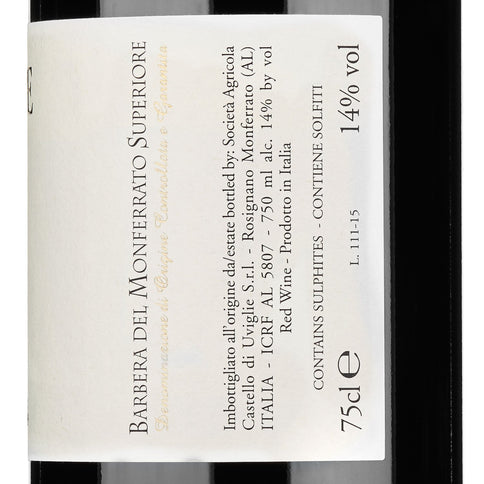 Barbera del Monferrato Superiore "Le Cave" 2019 - Castello di Uviglie