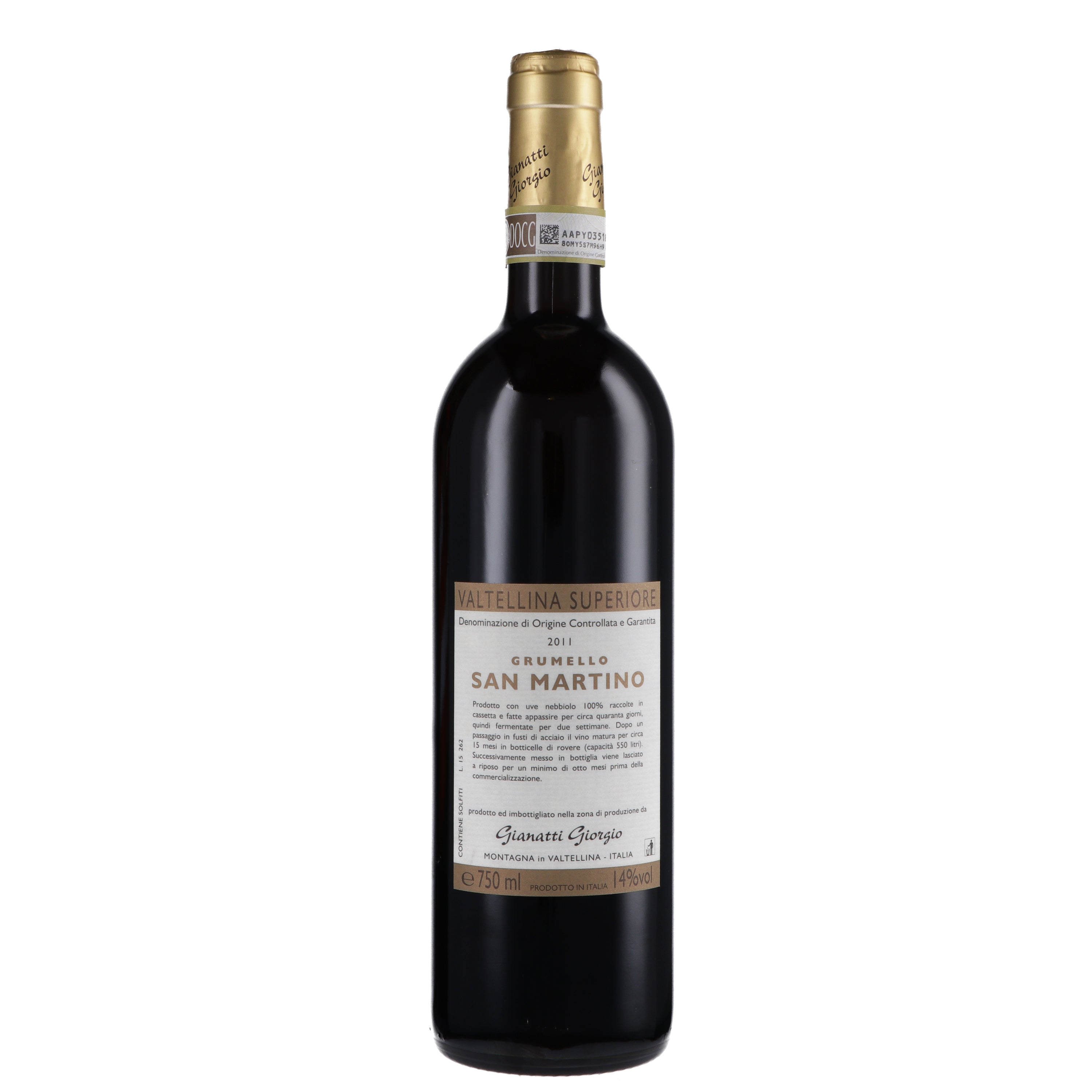 Valtellina Superiore DOCG "Grumello San Martino" 2021 - Gianatti
