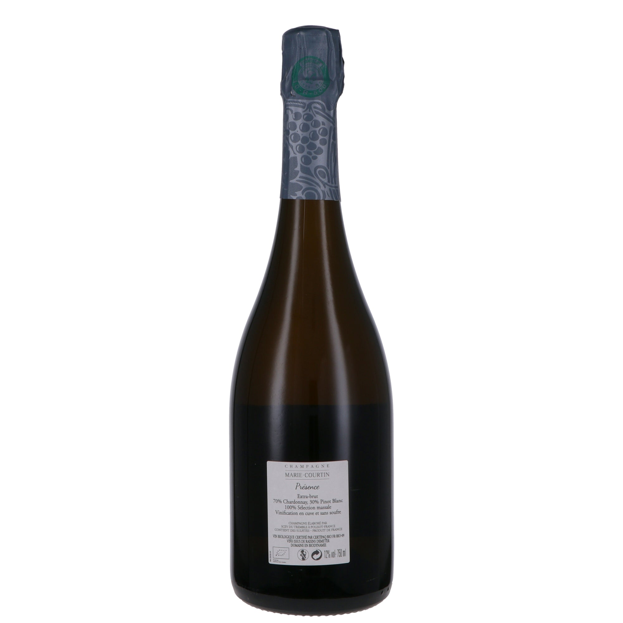 Champagne Extra-Brut "Présence" 2019 - Marie Courtin