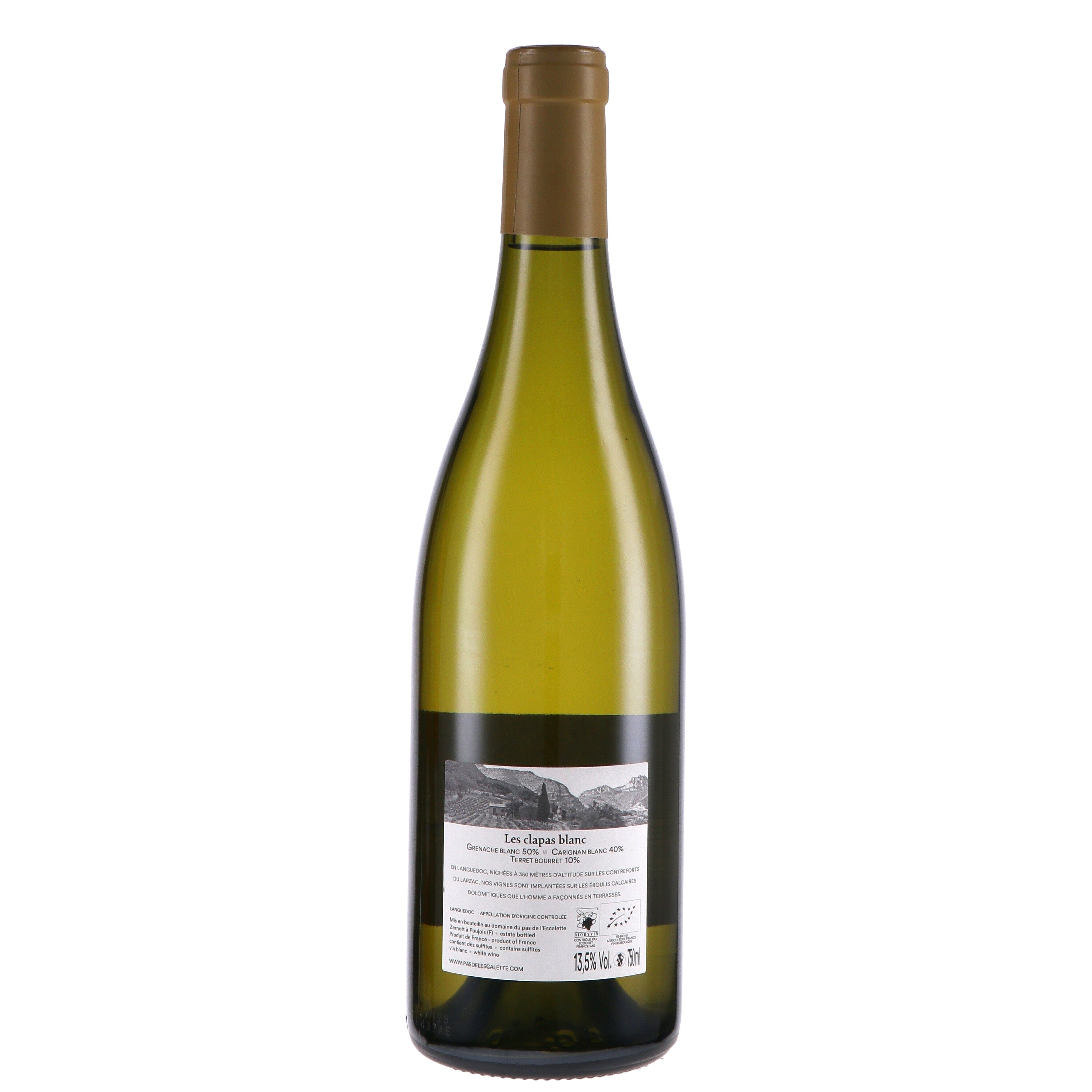 Languedoc "Clapas Blanc" 2022 - Domaine du Pas de l'Escalette