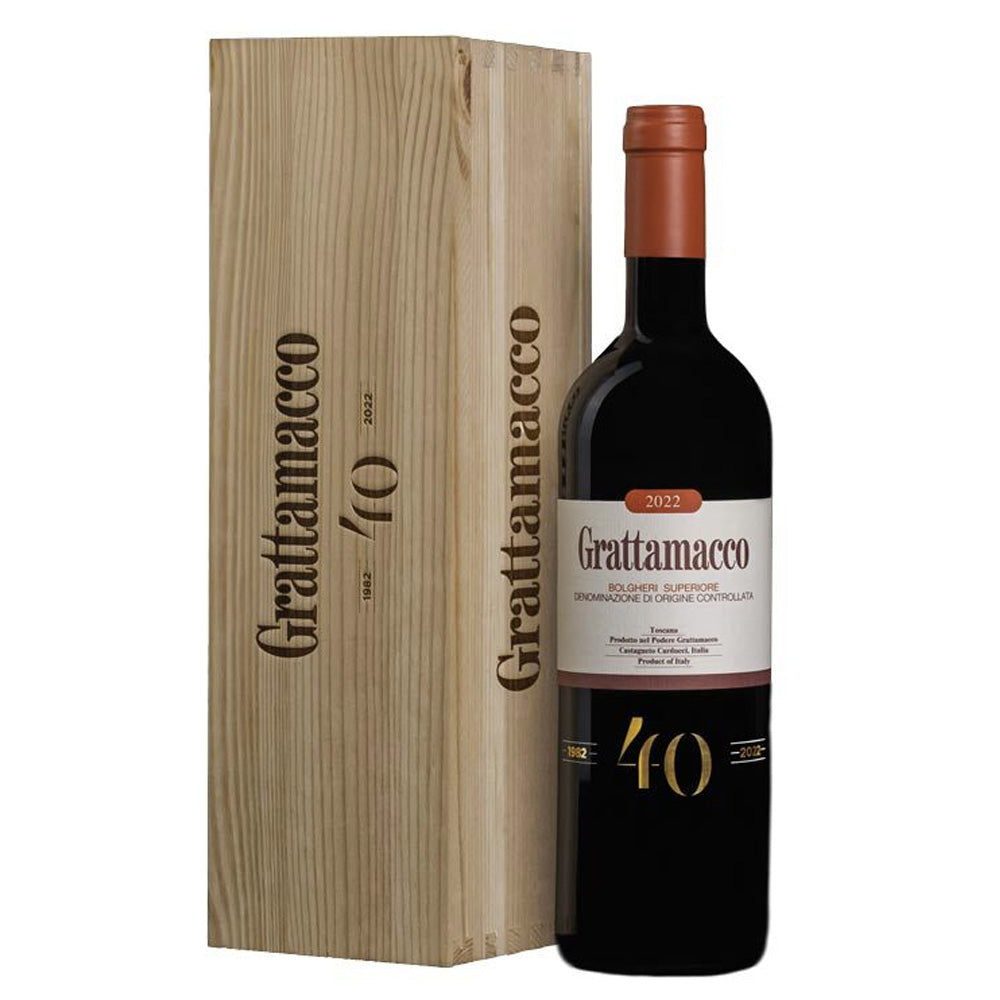 Bolgheri Rosso Superiore DOC 2022 - Grattamacco (cassetta di legno)