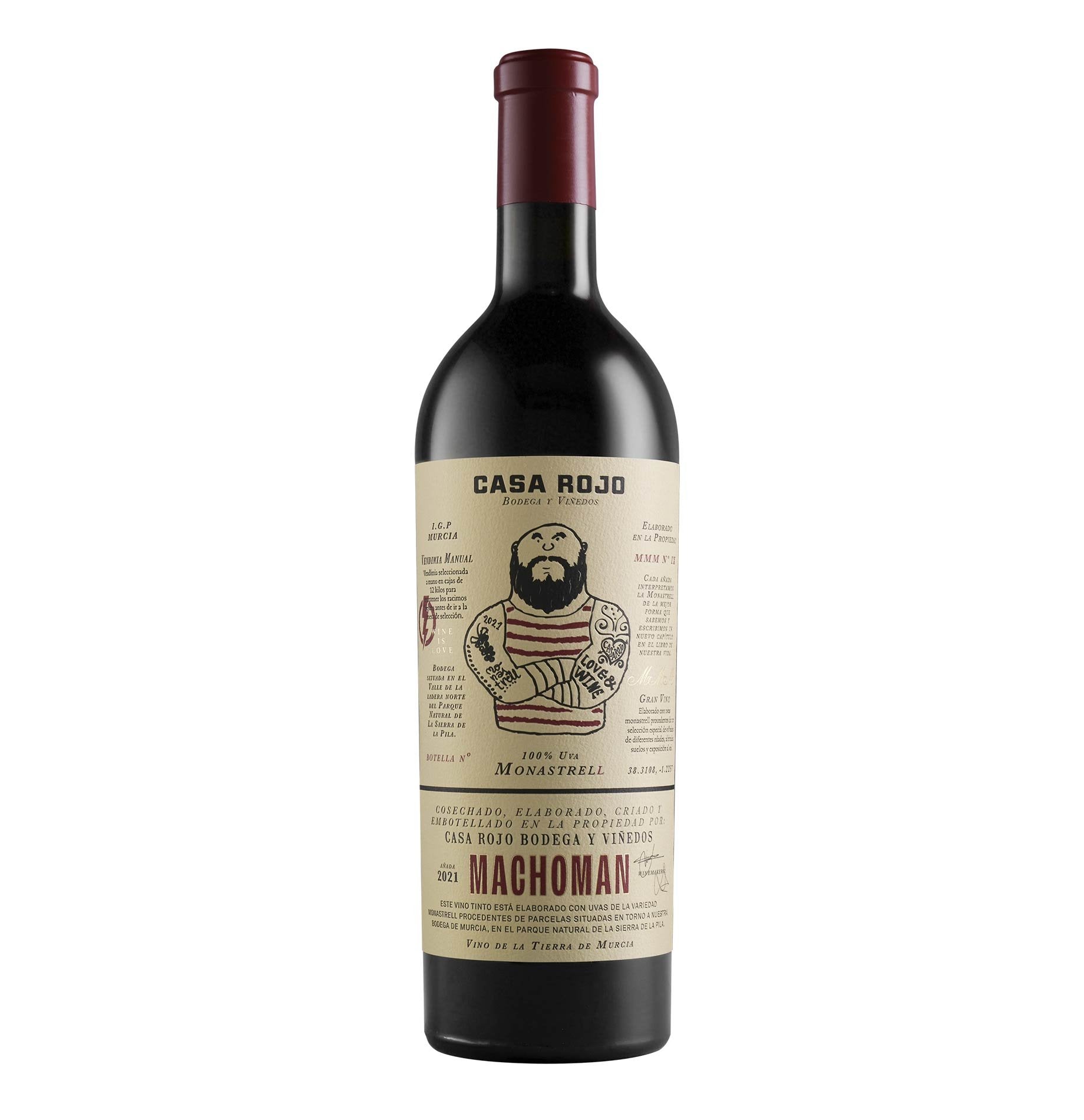 Tierra de Murcia IGP "MMM Macho Man Monastrell" 2022 - Casa Rojo