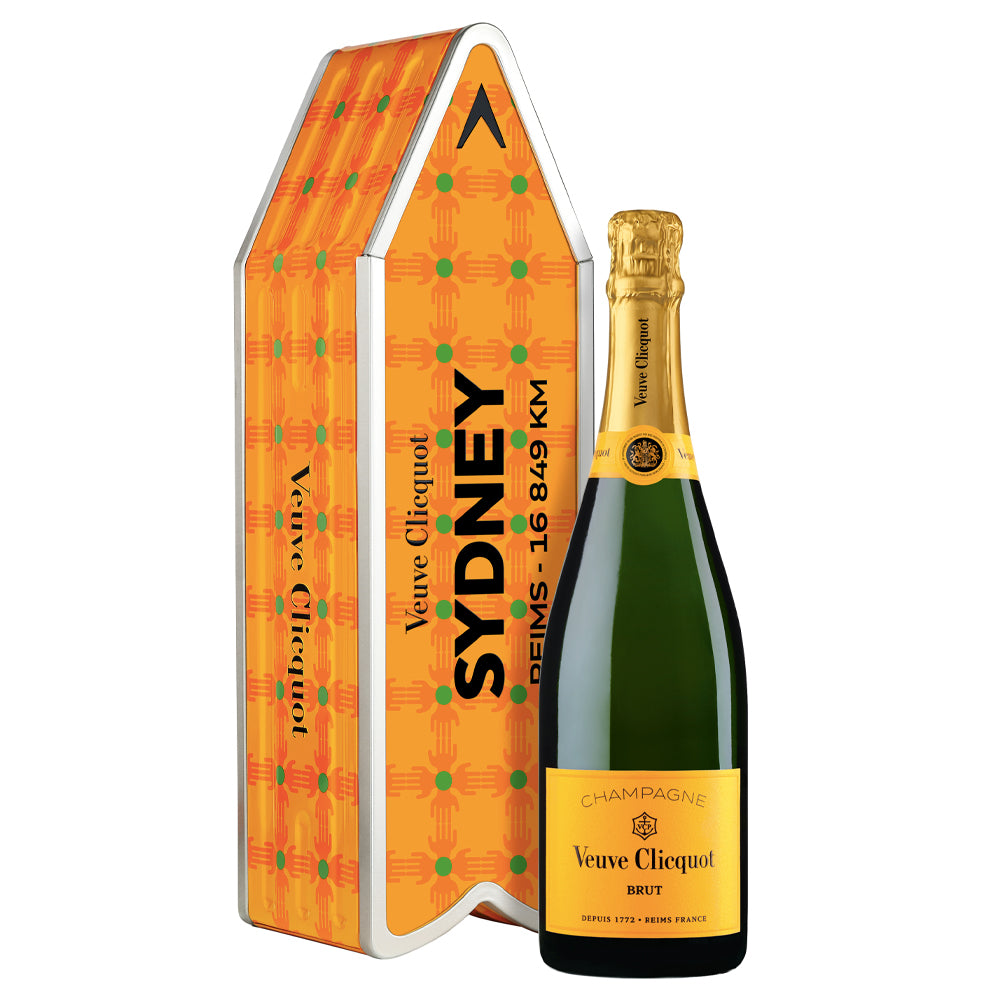 Champagne Brut Yellow Label "Hands Pattern Arrow by Yinka Ilori" - Veuve Clicquot (personalizzabile)